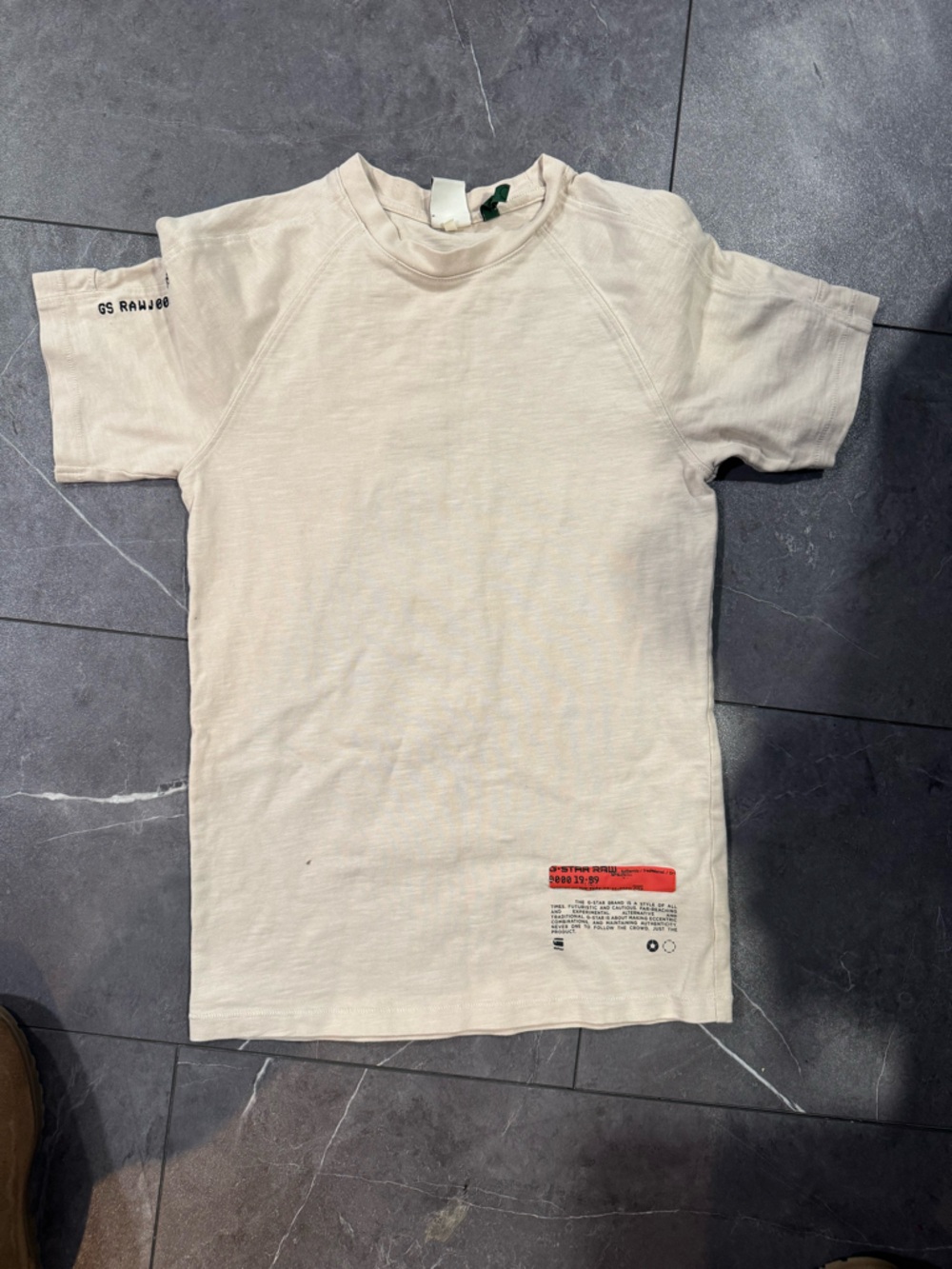 G-Star Cream/Off-White Kids Short Sleeve Tee